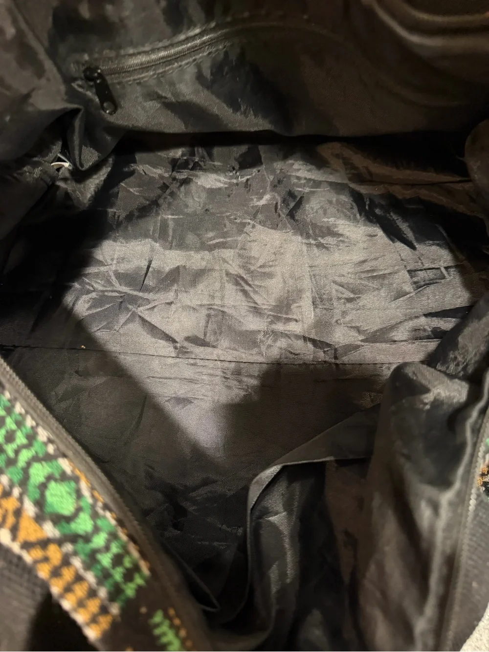 Pendleton Black with Turquoise & Orange Southwestern Pattern Duffel Bag